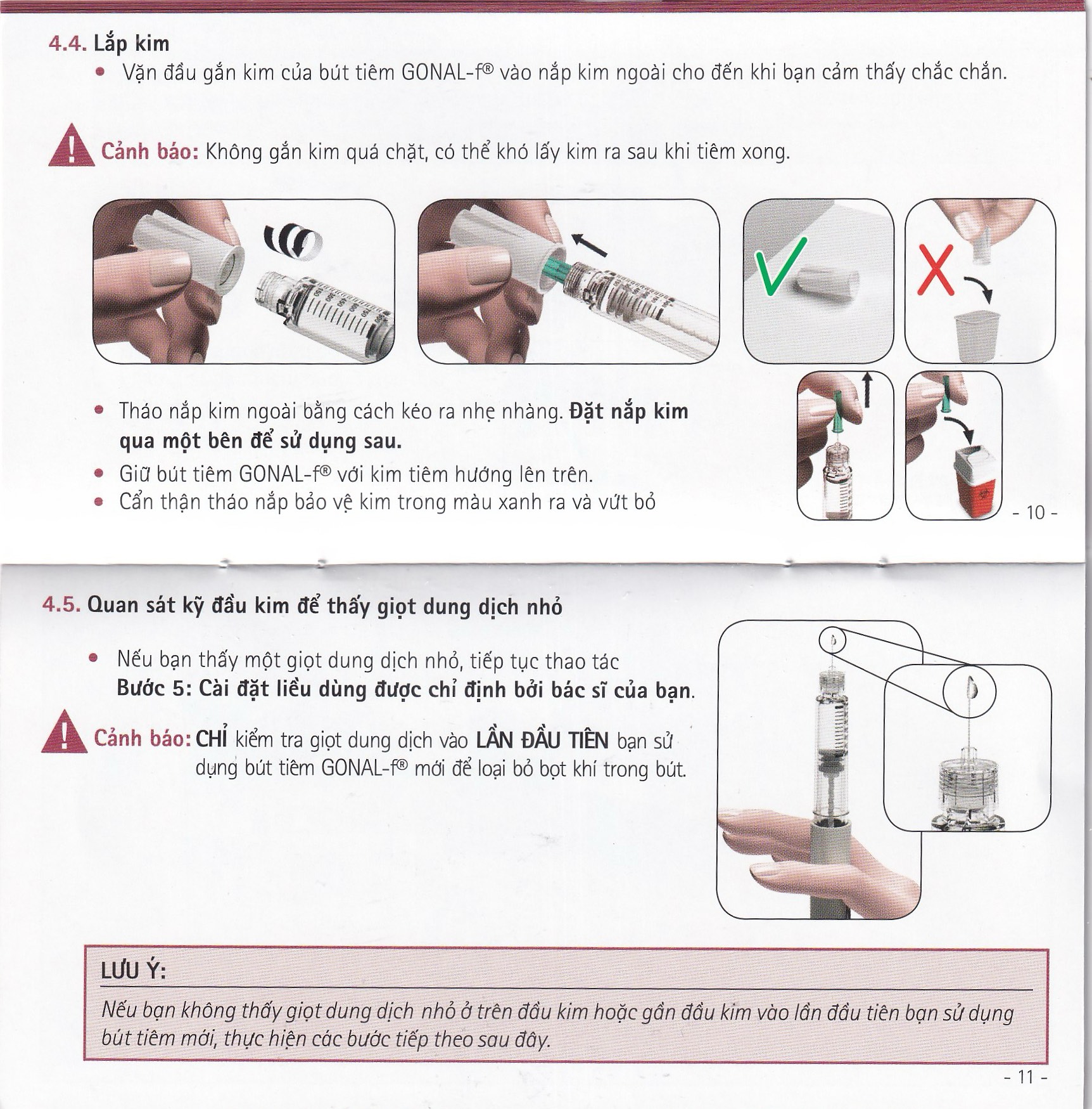Gonal-F 300Iu Merck 0.5Ml Thuốc Kích Thích Noãn Phát Triển