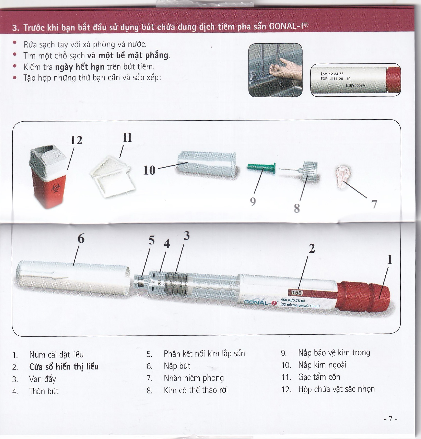 Gonal-F 450Iu Merck 0.75Ml Thuốc Kích Thích Noãn Phát Triển