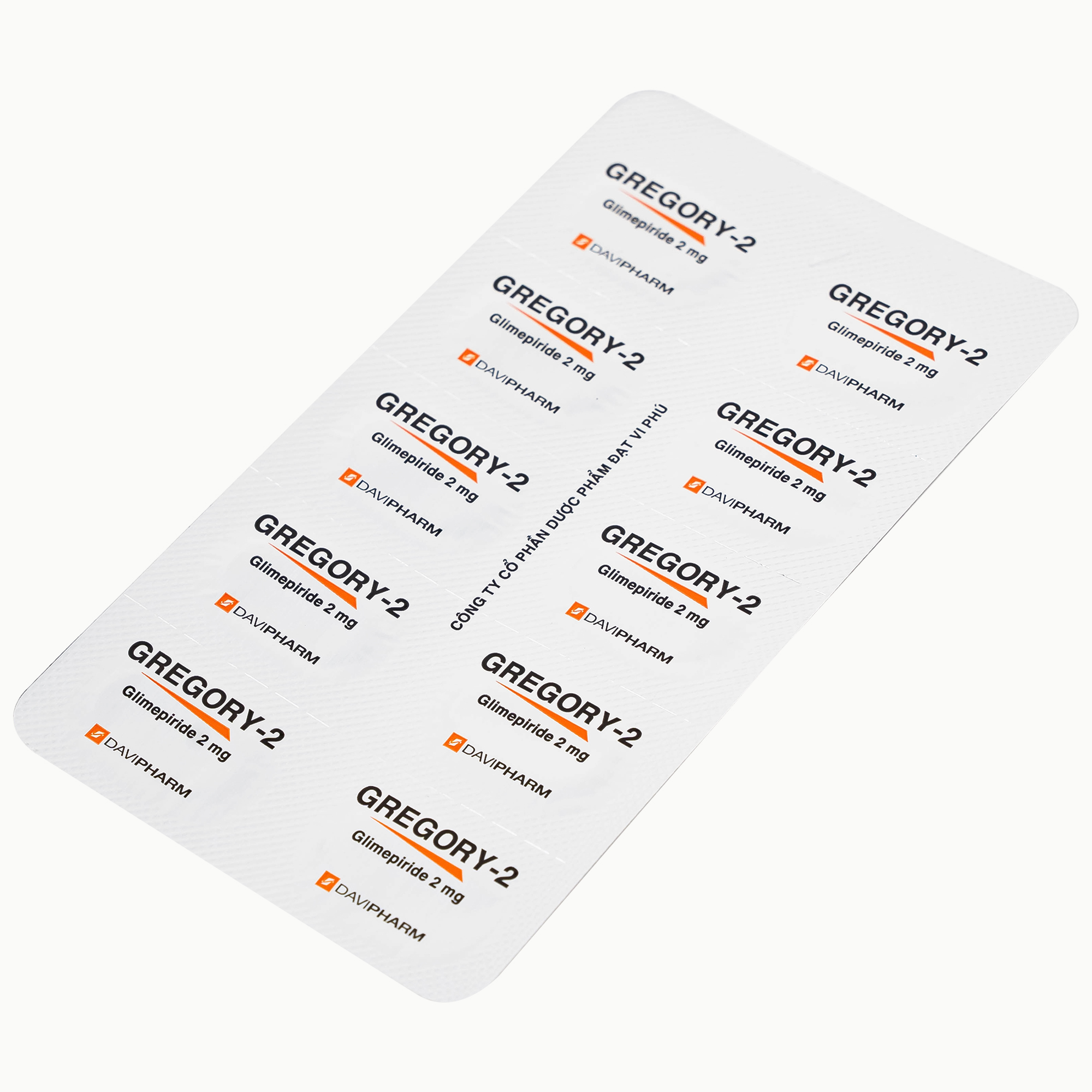 Thuốc Gregory-2 Davipharm hỗ trợ cho chế độ ăn kiêng ở bệnh tiểu đường típ 2 (6 vỉ x 10 viên)