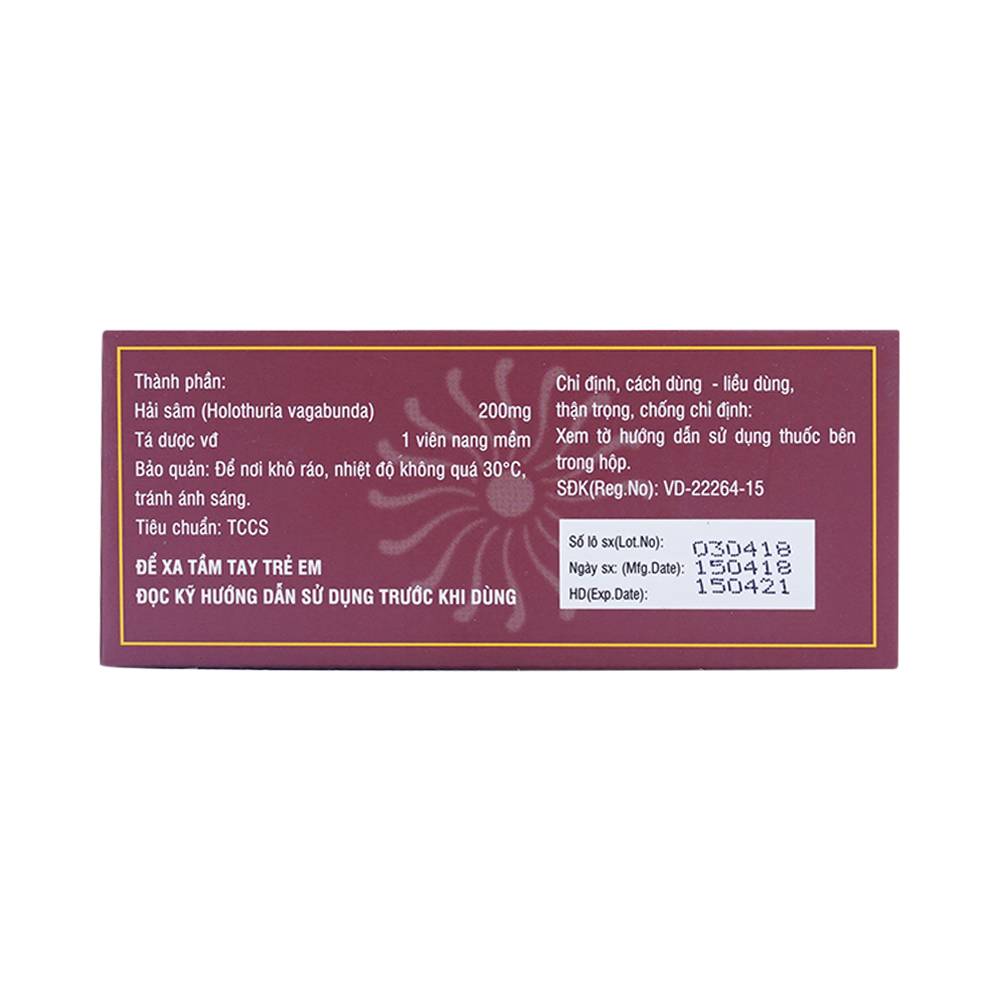 Thuốc Haisamin HDpharma tăng cường sinh lực (6 vỉ x 5 viên)