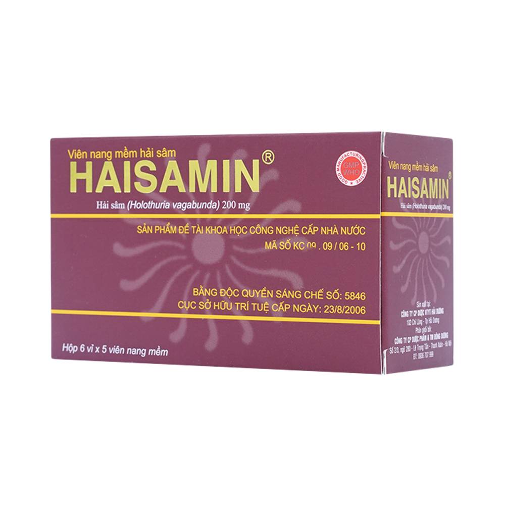 Thuốc Haisamin HDpharma tăng cường sinh lực (6 vỉ x 5 viên)