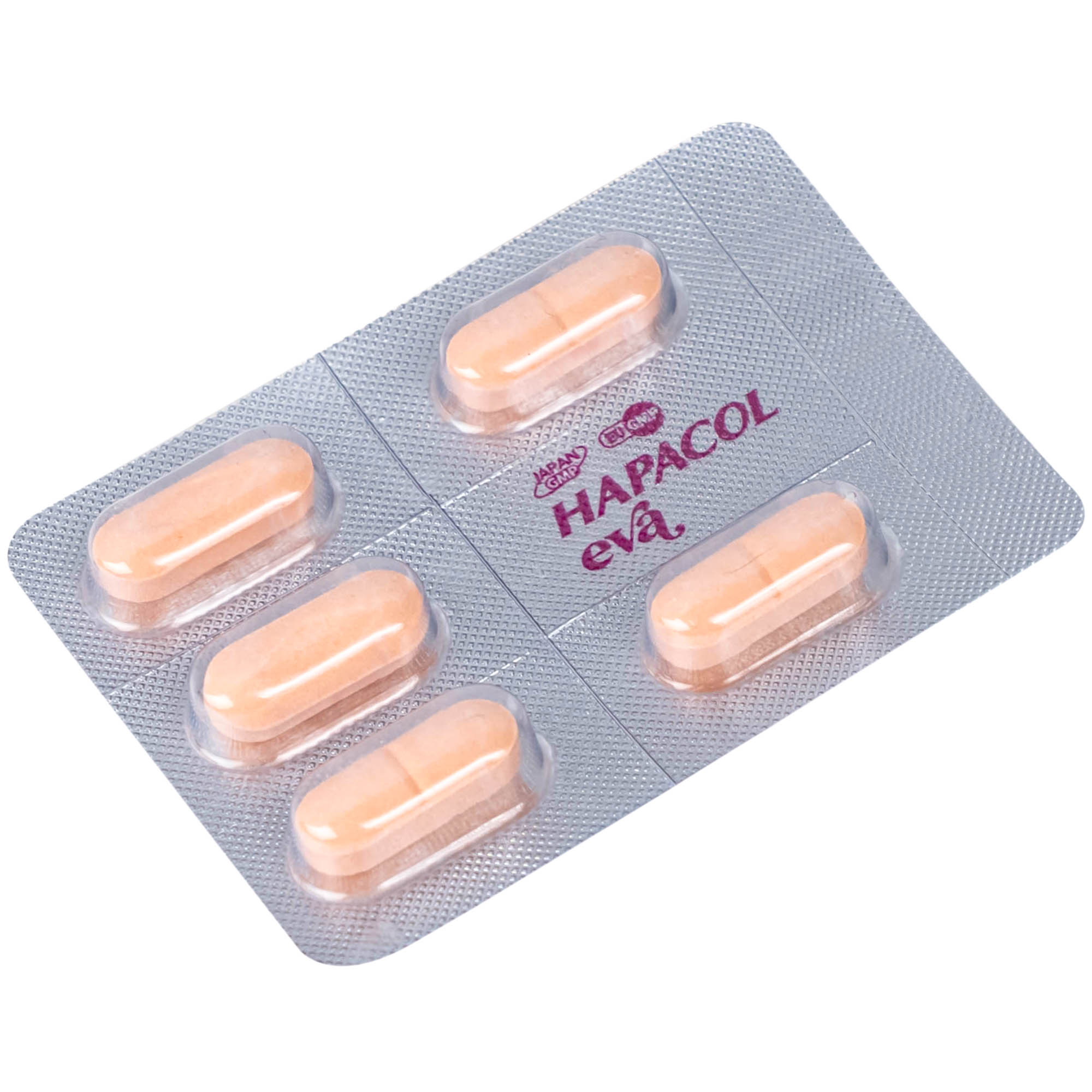 Thuốc Hapacol Eva giảm đau bụng kinh Dhg Pharma (10 vỉ x 5 viên)