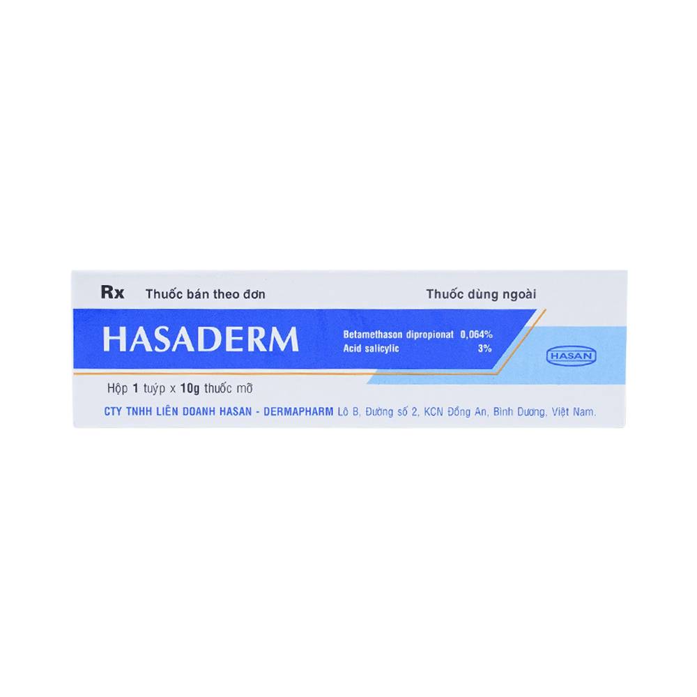 Thuốc mỡ Hasaderm Hasan điều trị liken phẳng, viêm da tiết bã nhờn (10g)