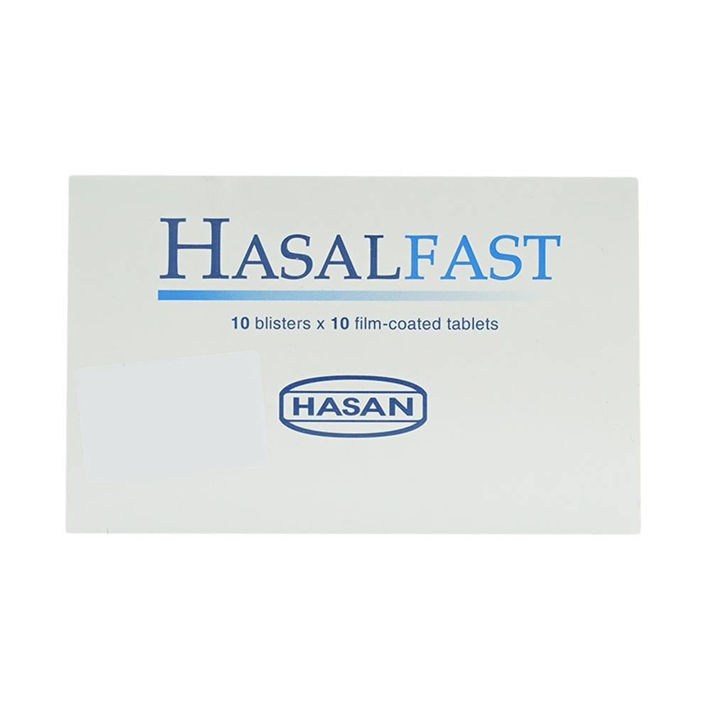 Thuốc Hasalfast Hasan điều trị viêm mũi dị ứng theo mùa, mày đay mạn tính vô căn (10 vỉ x 10 viên)