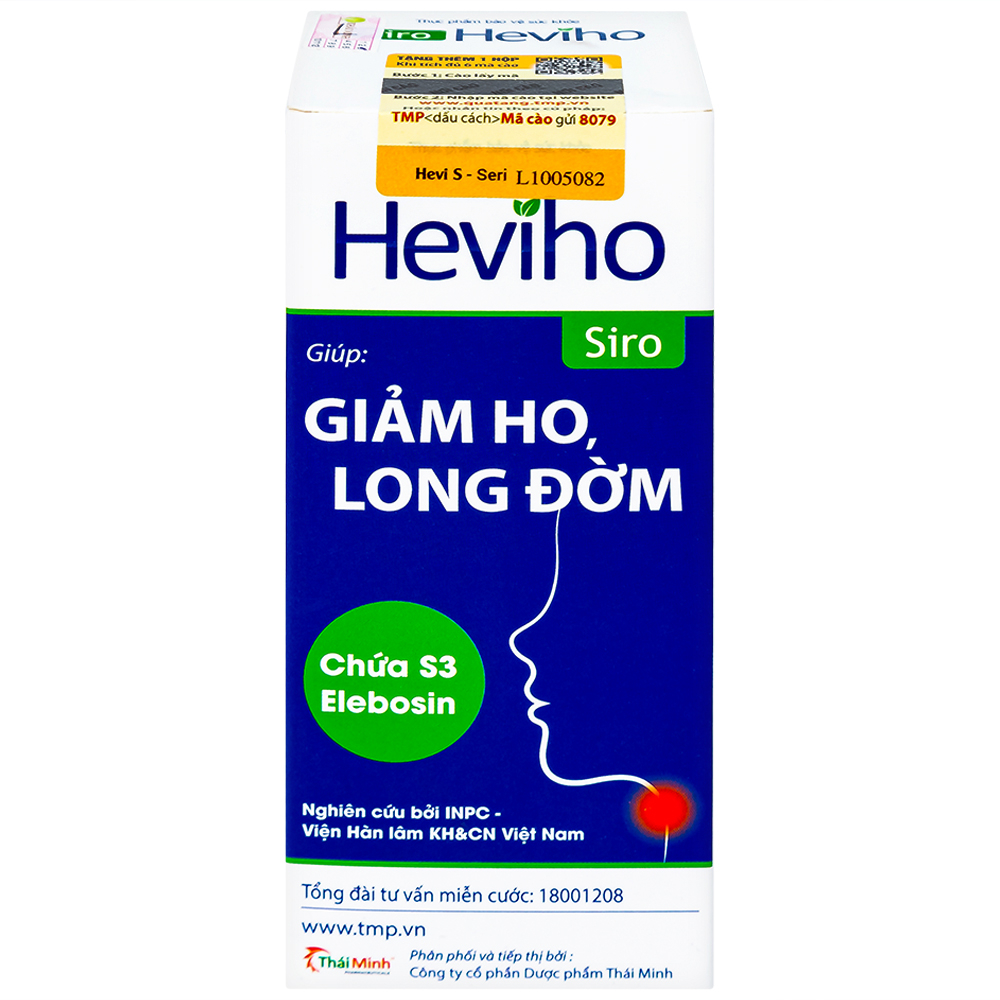 Siro giảm ho long đờm Heviho Thái Minh (100ml)