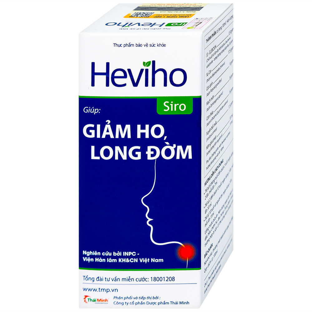 Siro giảm ho long đờm Heviho Thái Minh (100ml)