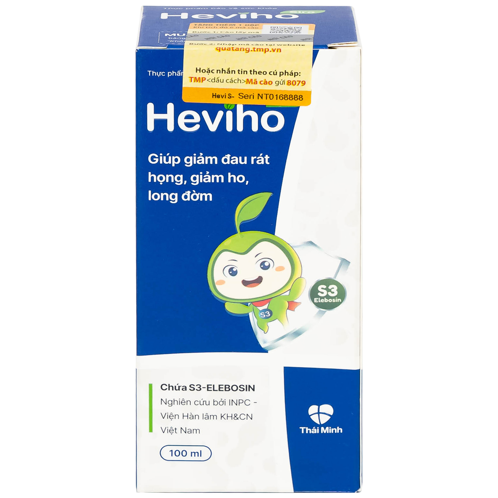 Siro giảm ho long đờm Heviho Thái Minh (100ml)