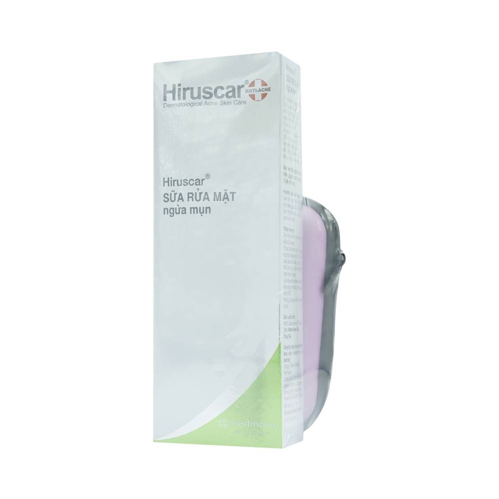 Sữa rửa mặt ngừa mụn Hiruscar Anti-Acne Dermatological Acne Skin Care Medinova (100ml)