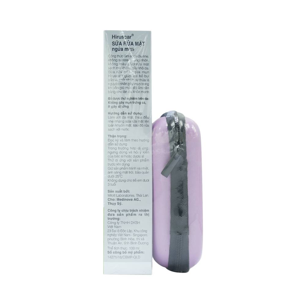Sữa rửa mặt ngừa mụn Hiruscar Anti-Acne Dermatological Acne Skin Care Medinova (100ml)