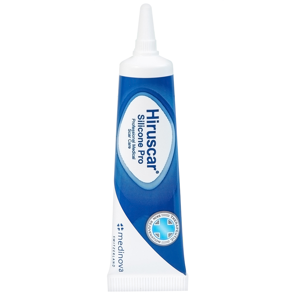 Gel bôi Hiruscar Silicone Pro mờ sẹo mổ, to lồi phì đại (10g)
