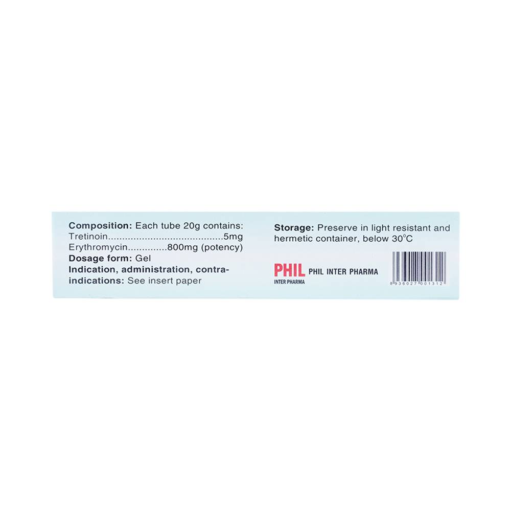 Gel bôi da Hiteen Phil điều trị mụn trứng cá dạng vi u nang hoặc kèm viêm, mụn trứng cá mủ sần (20g)