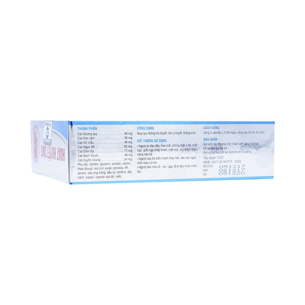 Thuốc Hoạt Huyết CM3 Phúc Vinh điều trị rối loạn tuần hoàn não do xơ vữa mạch máu (3 vỉ x 10 viên)