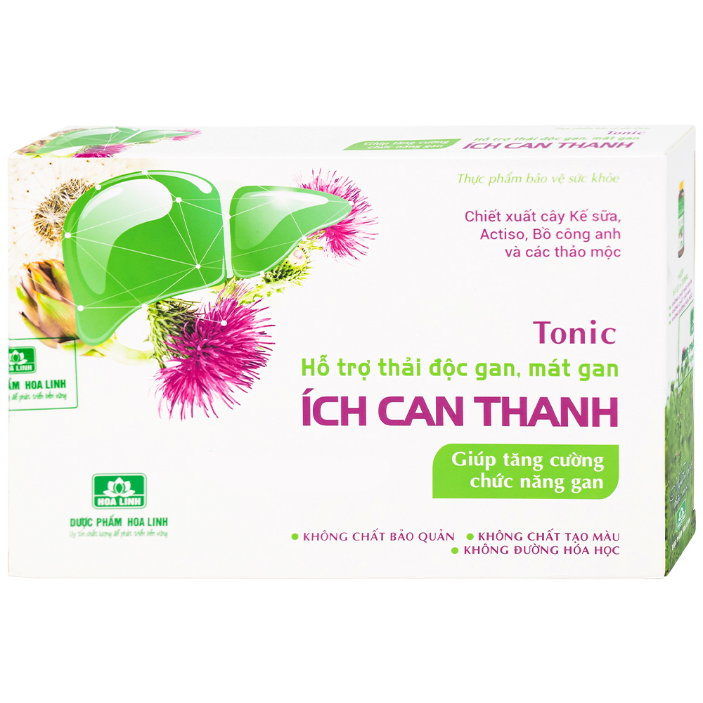 Siro hỗ trợ thải độc gan tăng cường chức năng gan Ích Can Thanh (6 lọ x 10ml)