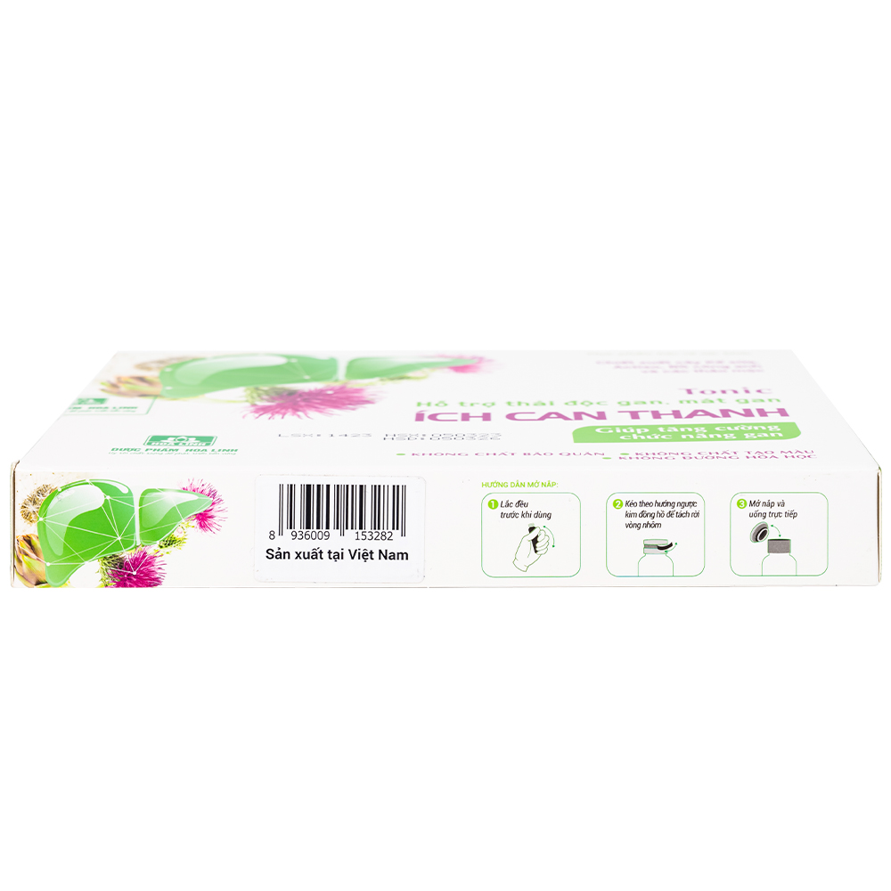 Siro hỗ trợ thải độc gan tăng cường chức năng gan Ích Can Thanh (6 lọ x 10ml)