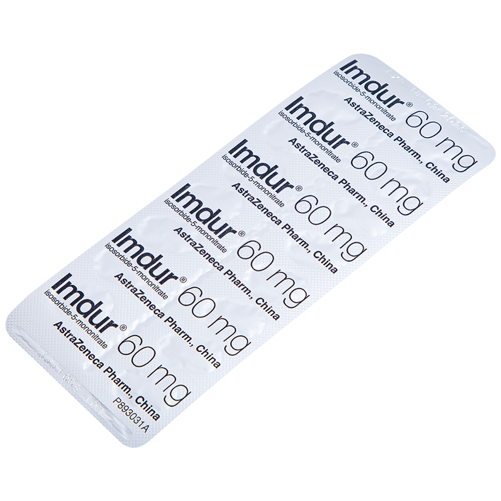 Thuốc Imdur 60mg AstraZeneca điều trị dự phòng đau thắt ngực (2 vỉ x 15 viên)
