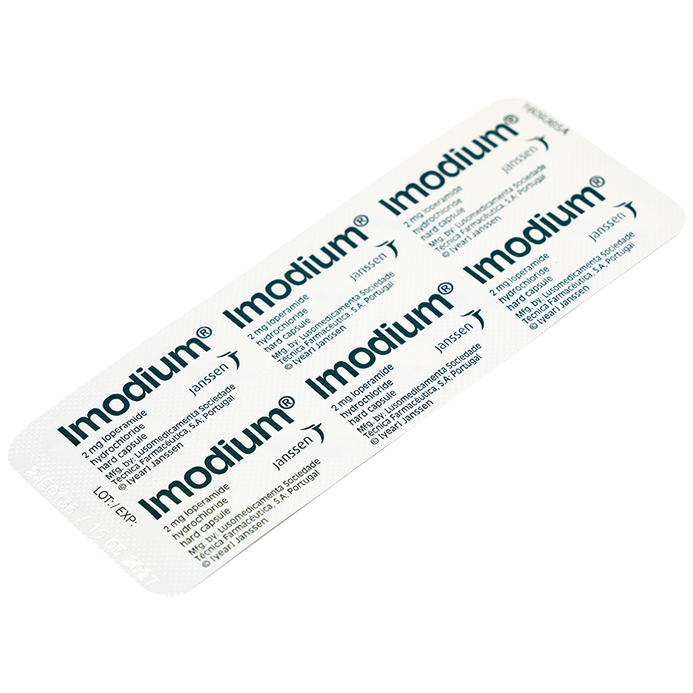 Thuốc Imodium 2mg Janssen điều trị tiêu chảy cấp tính (10 vỉ x 10 viên)