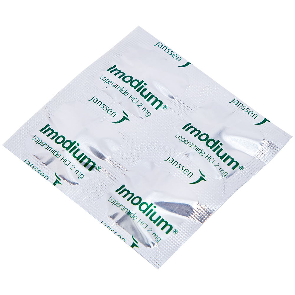 Thuốc Imodium 2mg Janssen điều trị tiêu chảy cấp (25 vỉ x 4 viên)