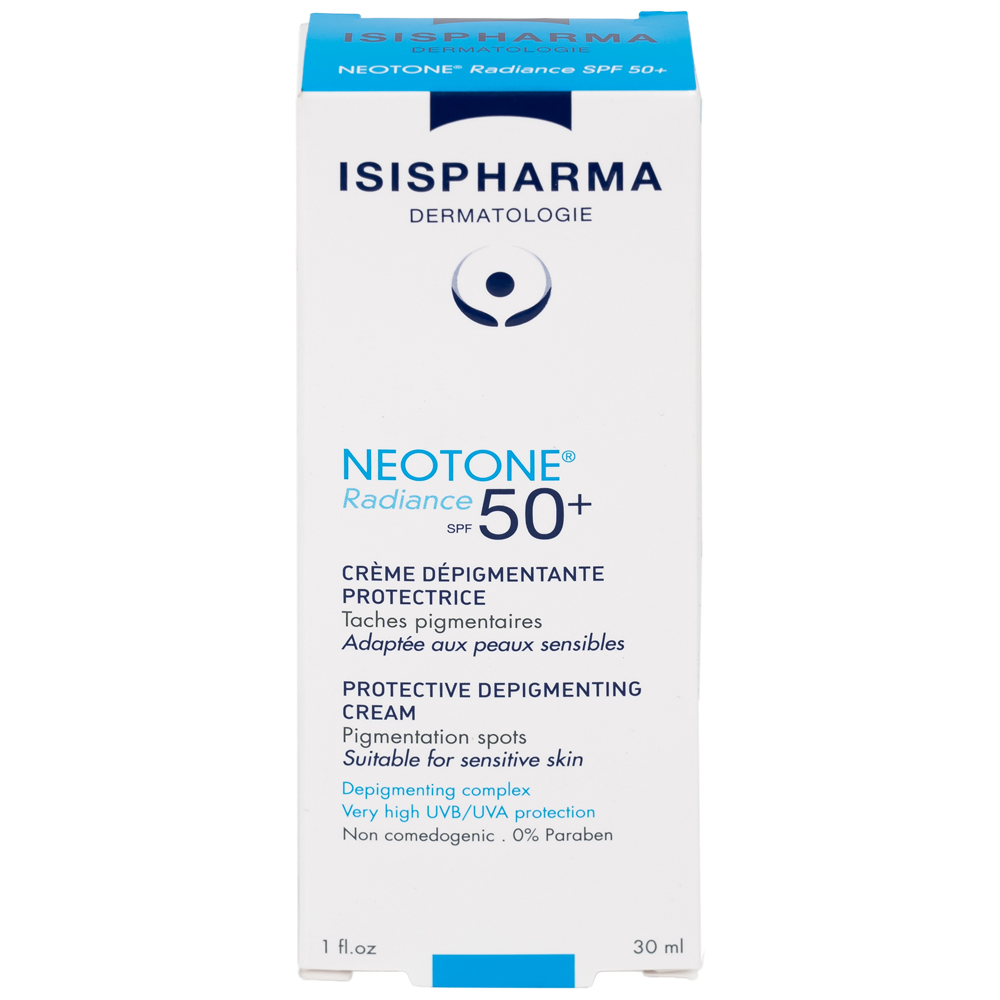 Kem chống nắng Isis Neotone Radiance SPF 50+ hỗ trợ mờ nám, làm trắng da (30ml)