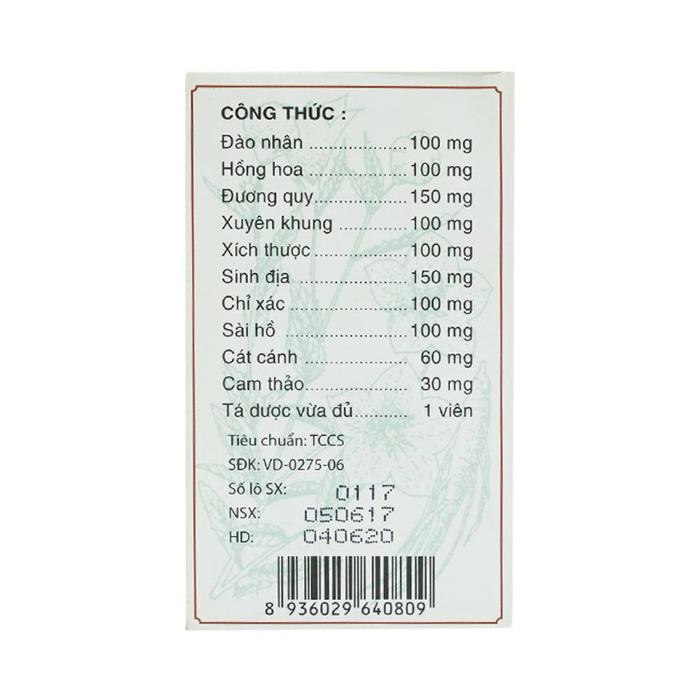 Viên nén Kakama Phúc Vinh điều trị thiểu năng tuần hoàn não, ứ huyết, đau đầu (60 viên)