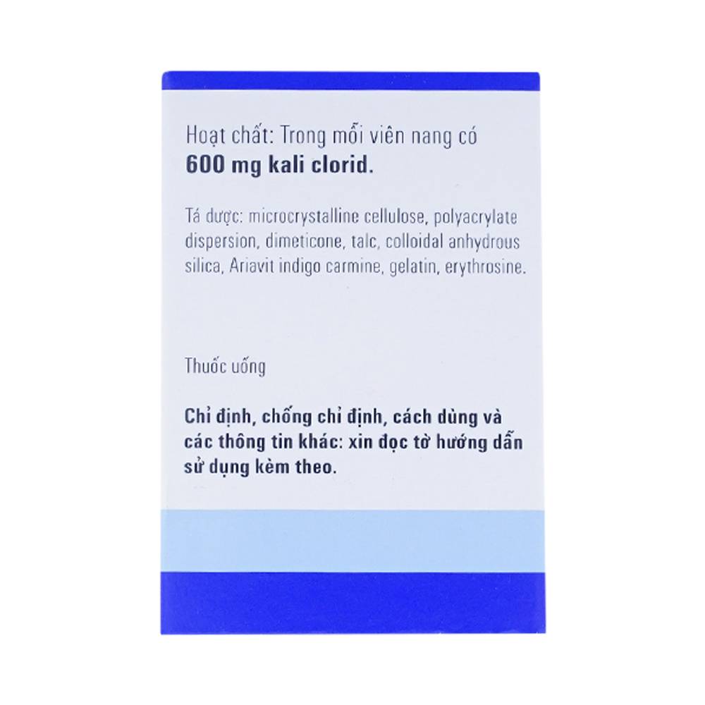 Thuốc Kaldyum 600mg Egis Pharma phòng ngừa, điều trị giảm kali huyết (50 viên)