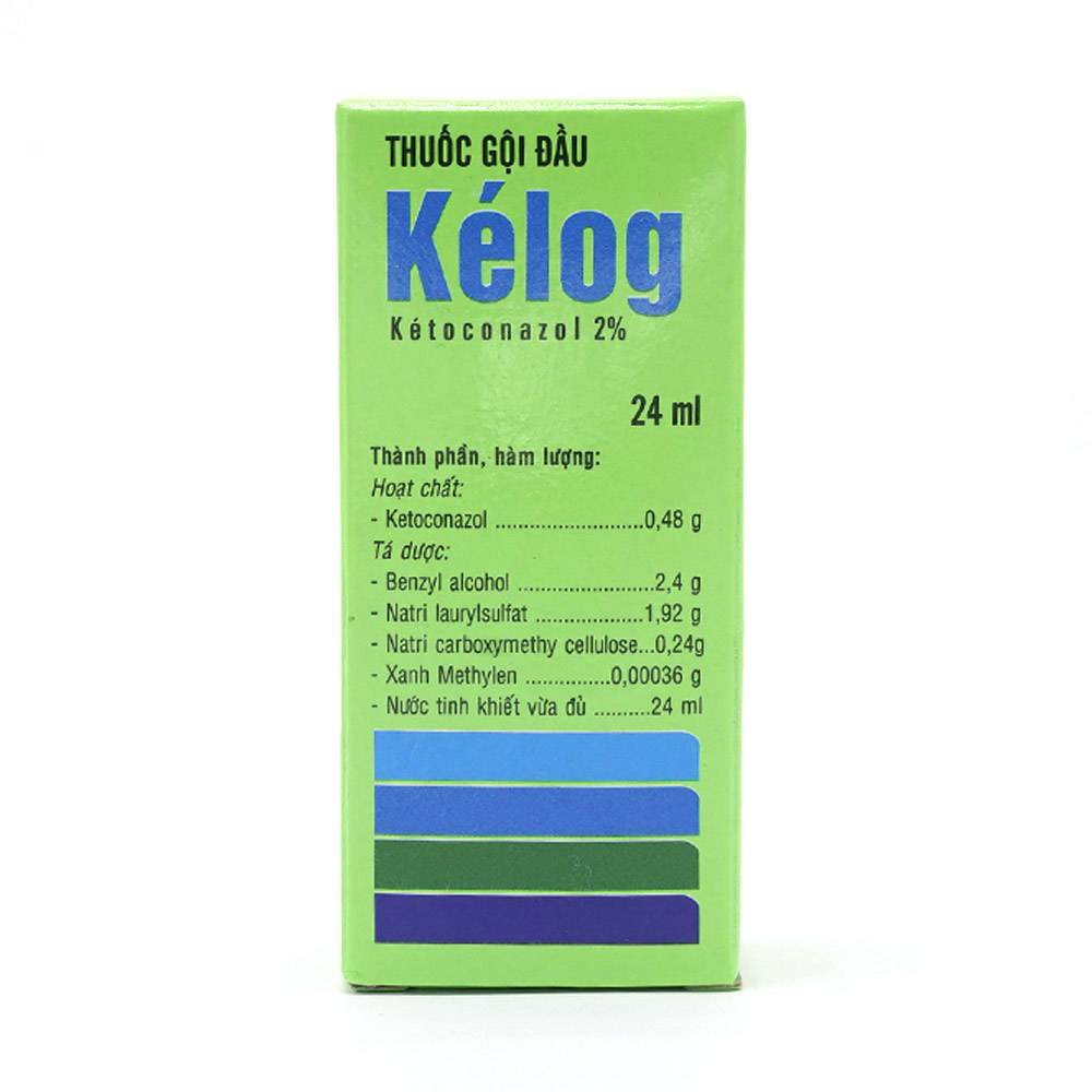 Thuốc gội đầu Kelog Việt Phúc điều trị gàu, nấm tóc, viêm ngứa và bong vảy da đầu (24ml)