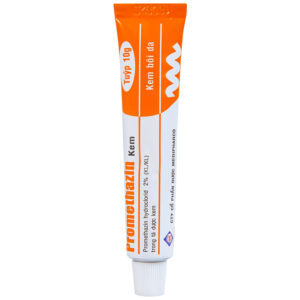 Kem bôi da Promethazin 2% Medipharco điều trị ngứa sẩn, mày đay, côn trùng đốt (1 tuýp x 10g) 