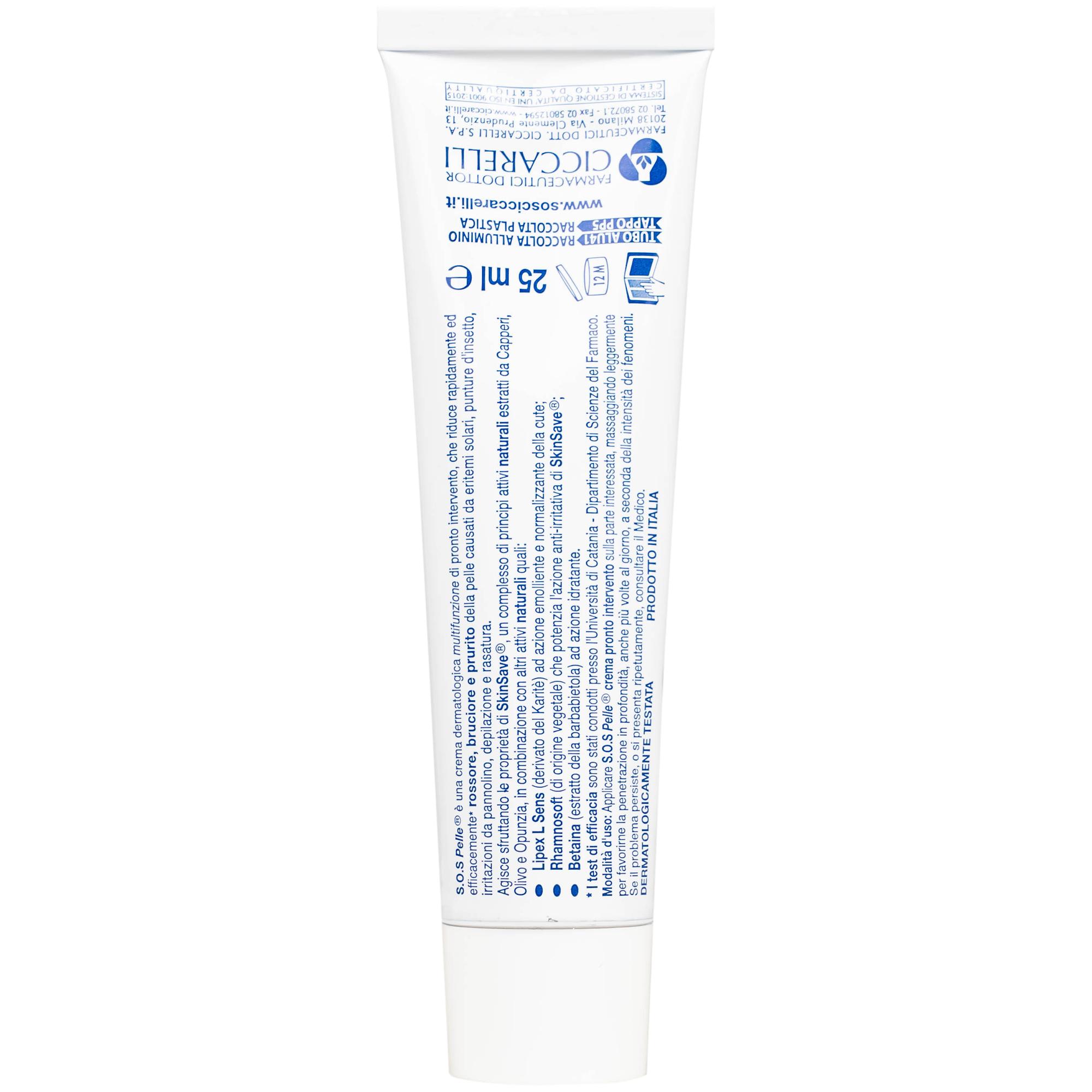 Kem bôi dịu da, giảm kích ứng Dr.Ciccarelli S.O.S Pelle Skin Rescue Cream hộp 25ml