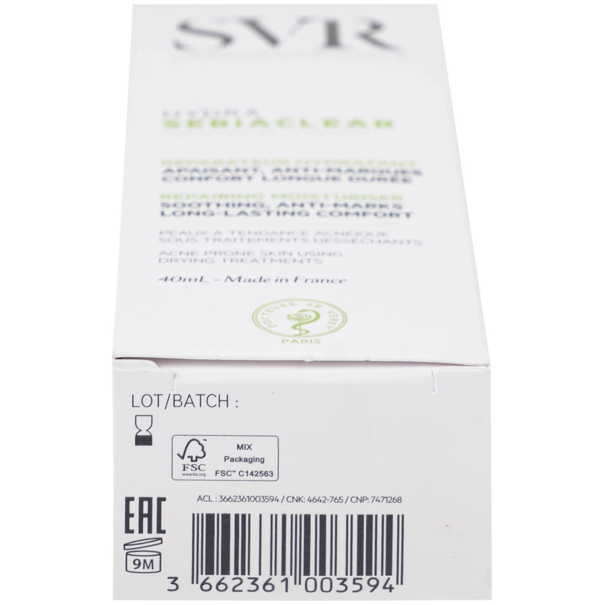 Kem bôi SVR Sebiaclear Hydra dưỡng ẩm cho da dầu mụn (40ml)