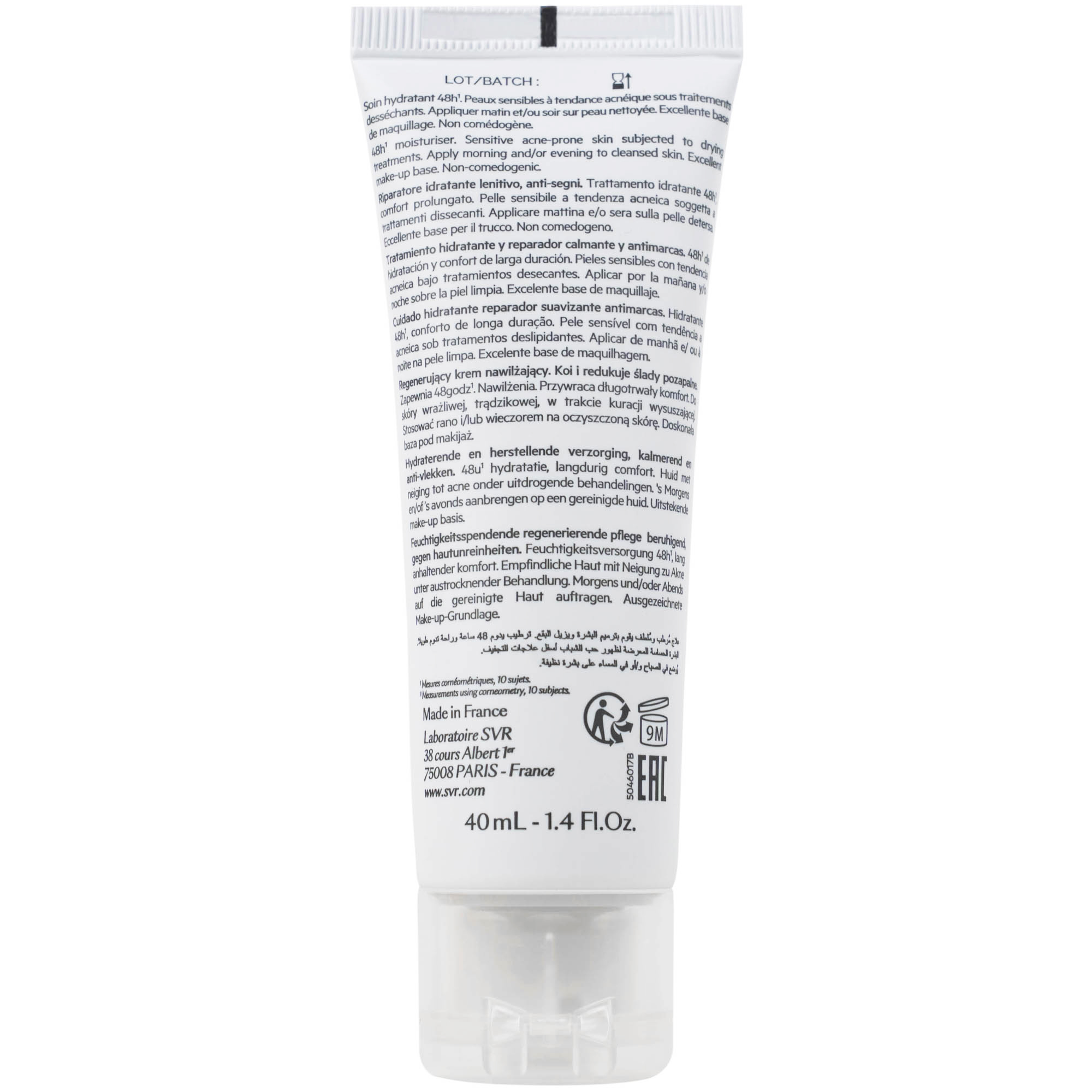 Kem bôi SVR Sebiaclear Hydra dưỡng ẩm cho da dầu mụn (40ml)