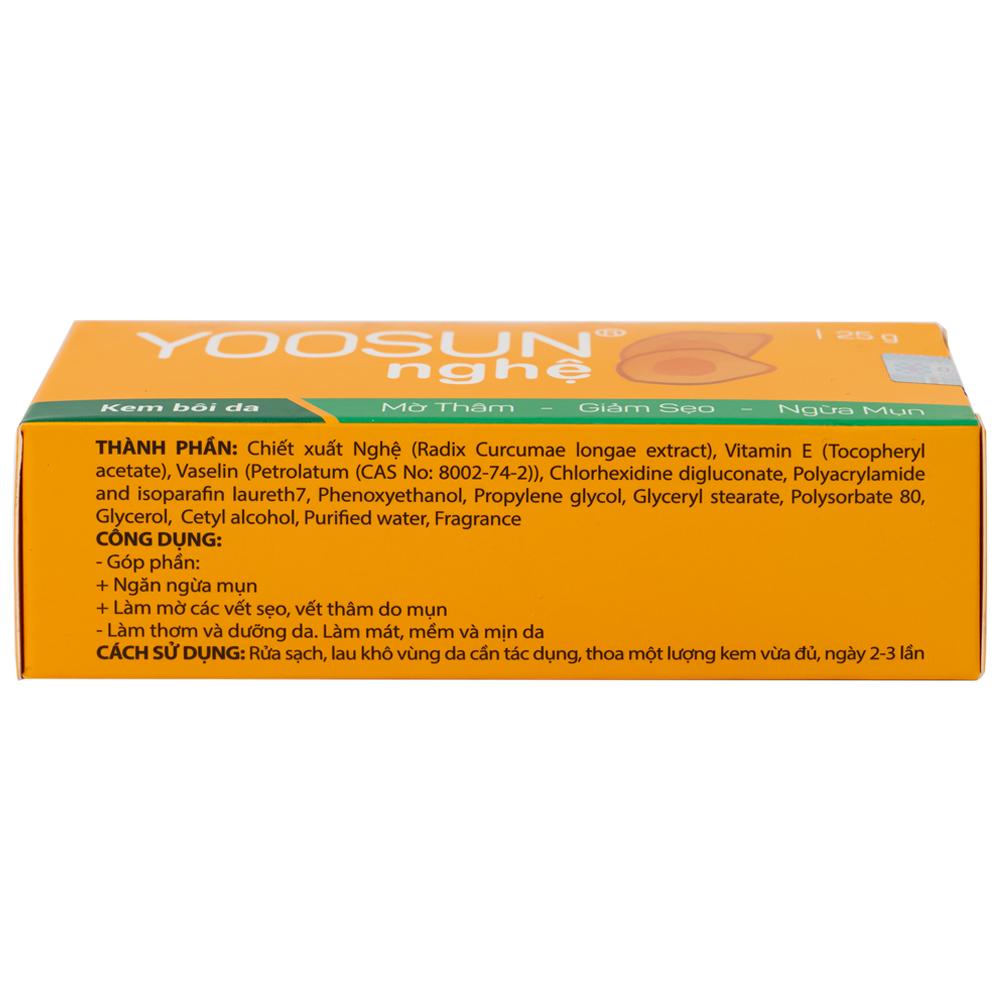 Kem bôi Yoosun Nghệ Đại Bắc mờ thâm, giảm sẹo, ngừa mụn (25g)