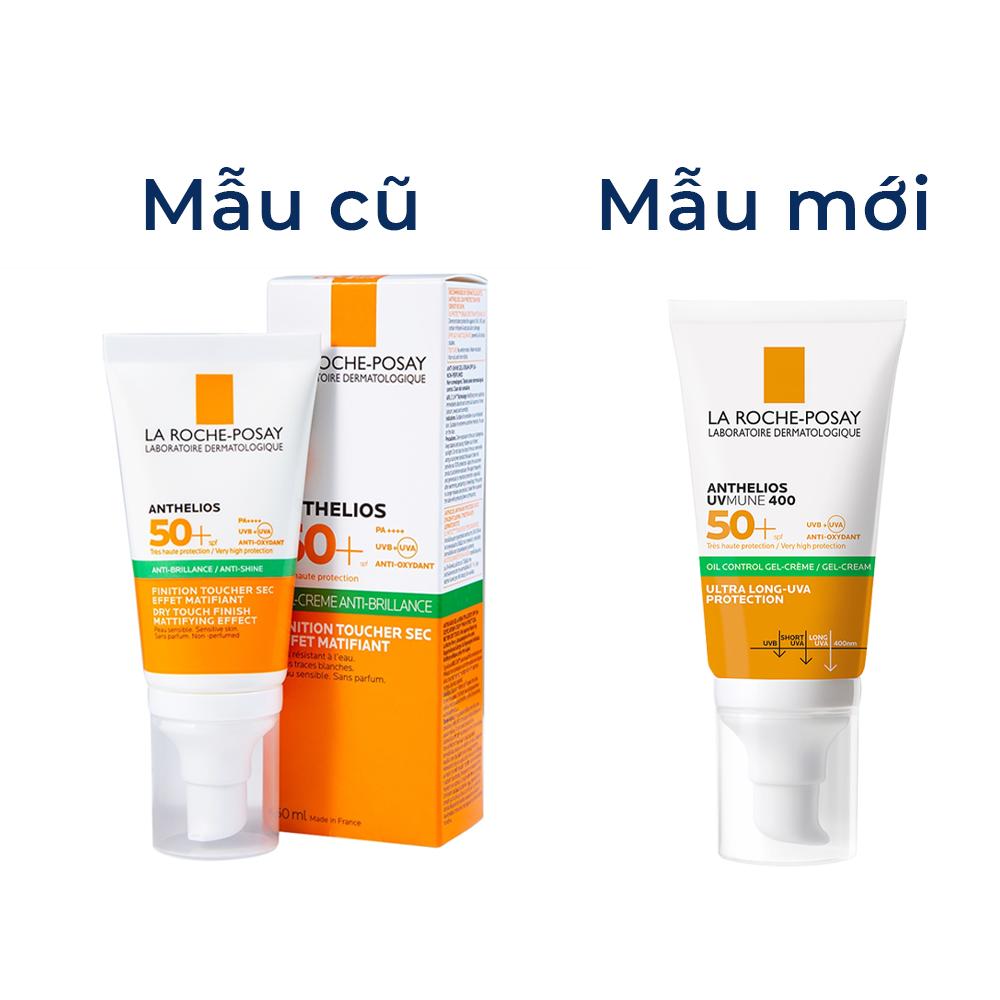 Kem chống nắng La Roche-Posay Anthelios UVMune 400 SPF 50+ Oil Control Gel-Cream giảm bóng nhờn và chống UVA/UVB (50ml)