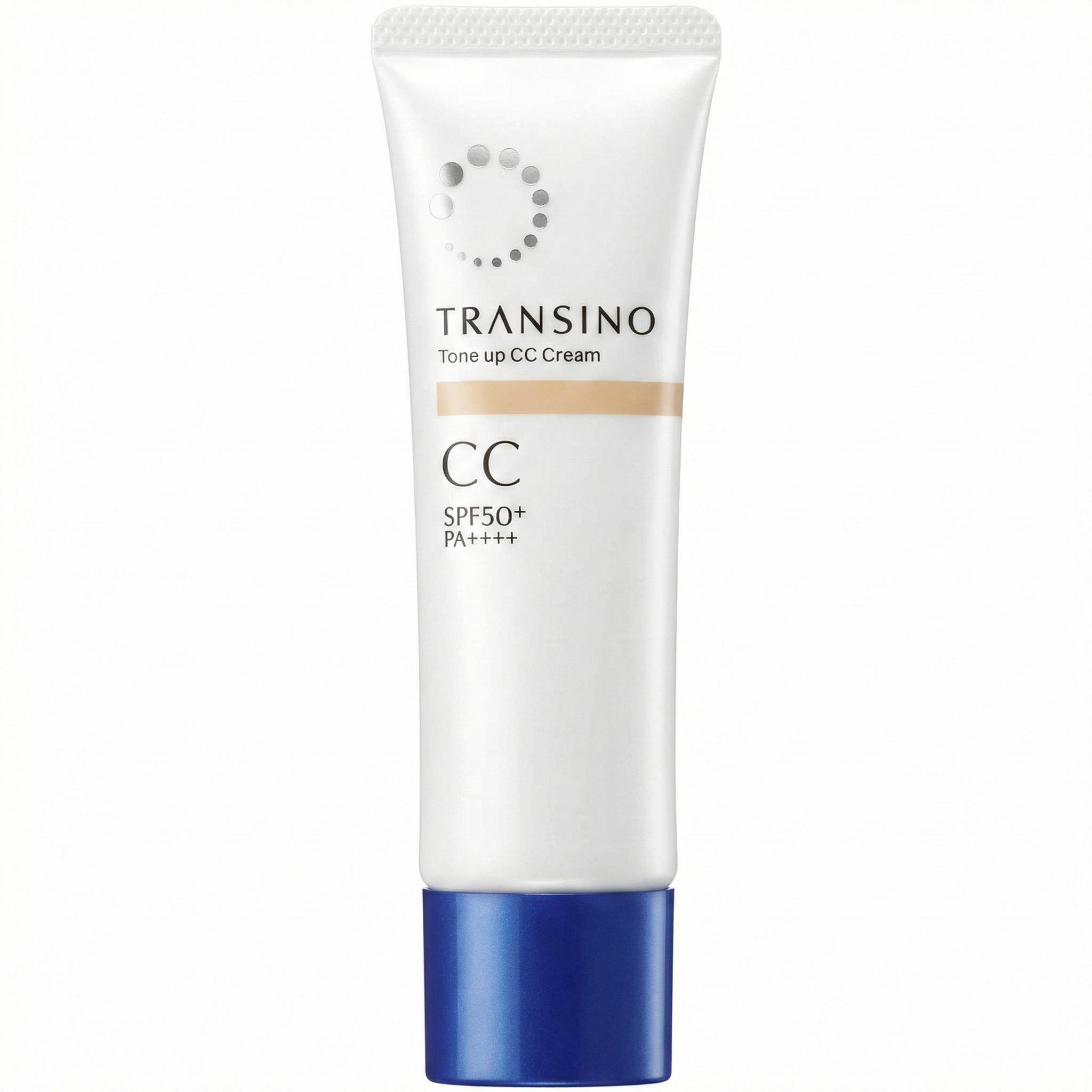 Kem chống nắng nâng tông trắng sáng Transino tone up cc cream SPF 50+ PA++++ hộp 30g