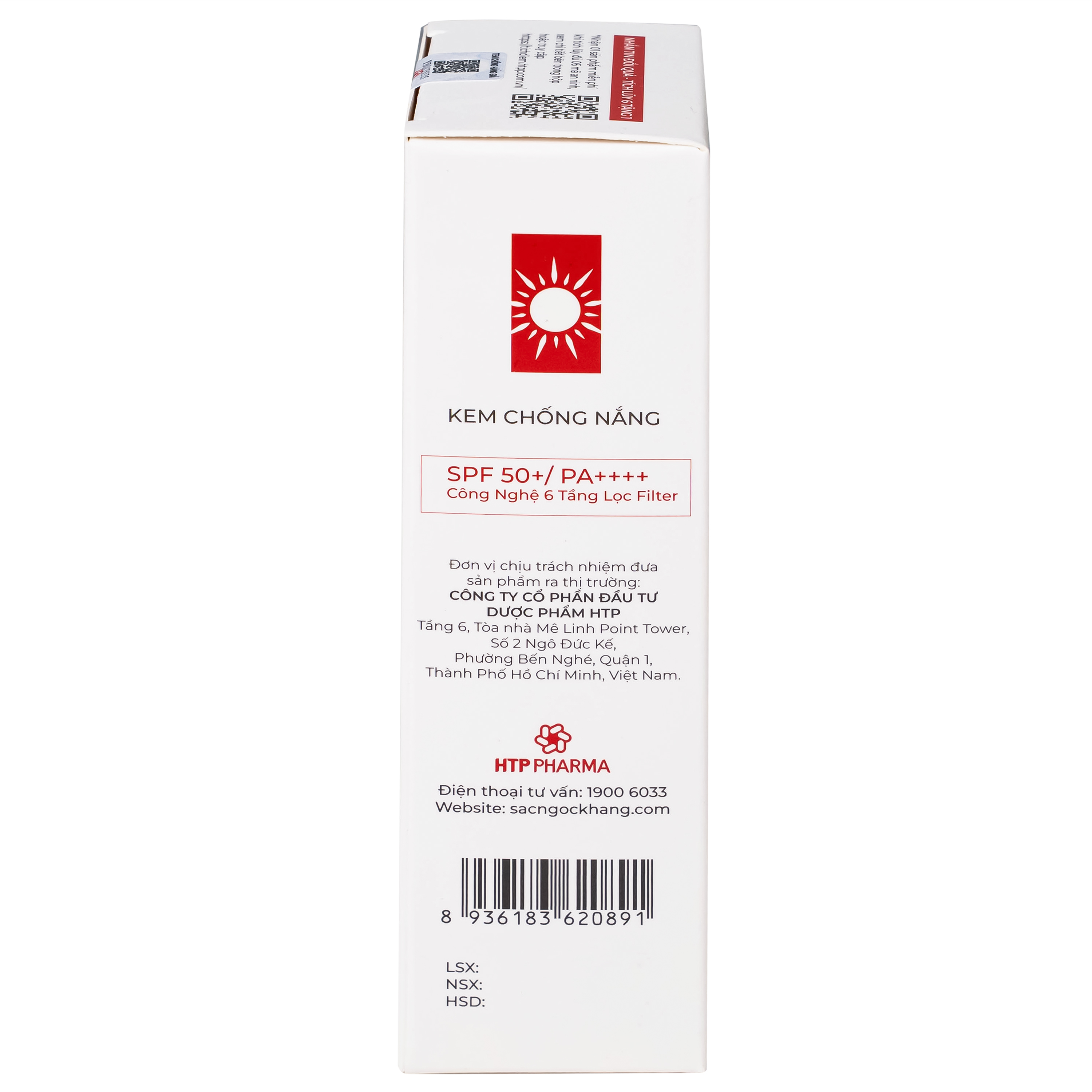 Kem chống nắng nâng tông nhẹ Sắc Ngọc Khang SPF 50+ PA++++ 50g