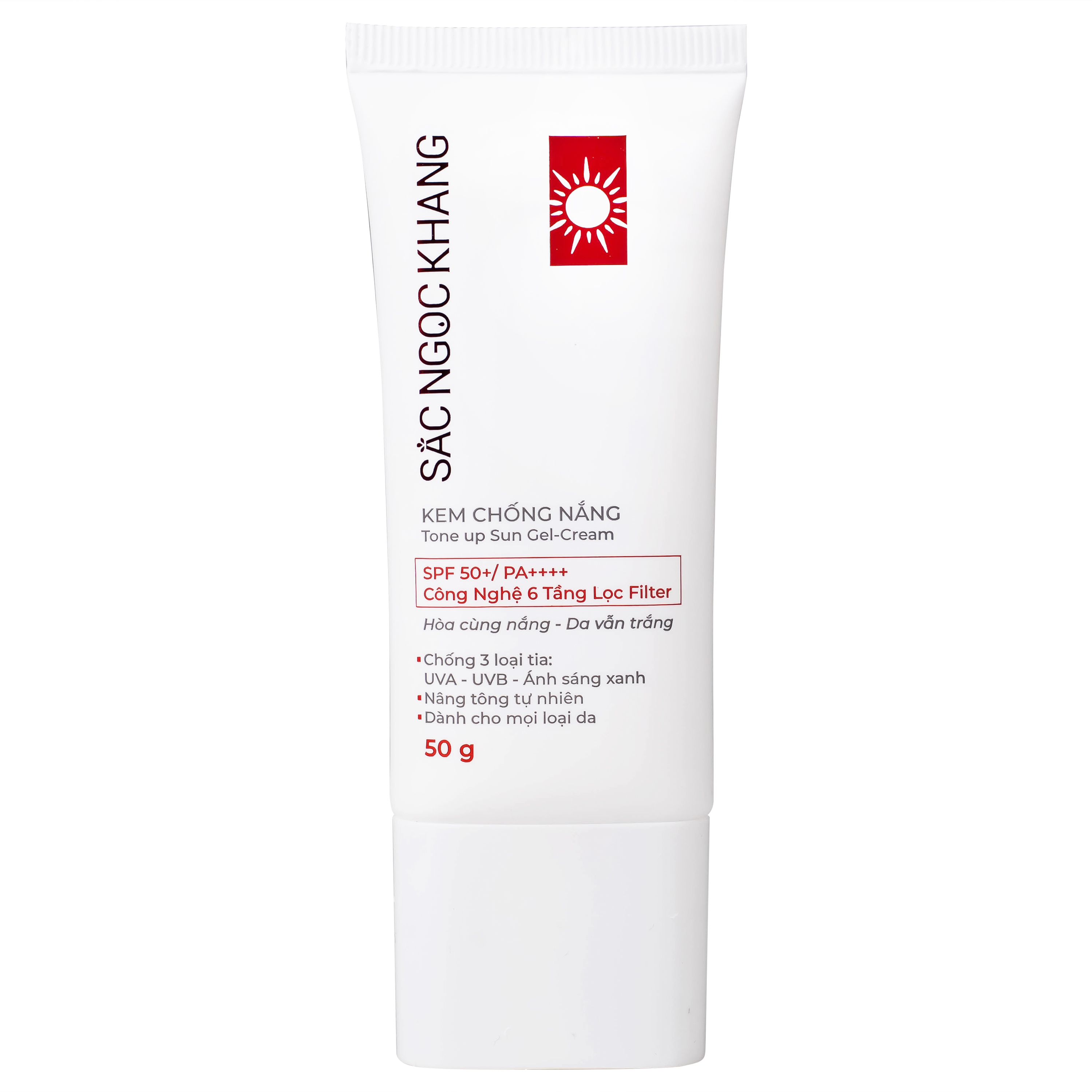 Kem chống nắng nâng tông nhẹ Sắc Ngọc Khang SPF 50+ PA++++ 50g