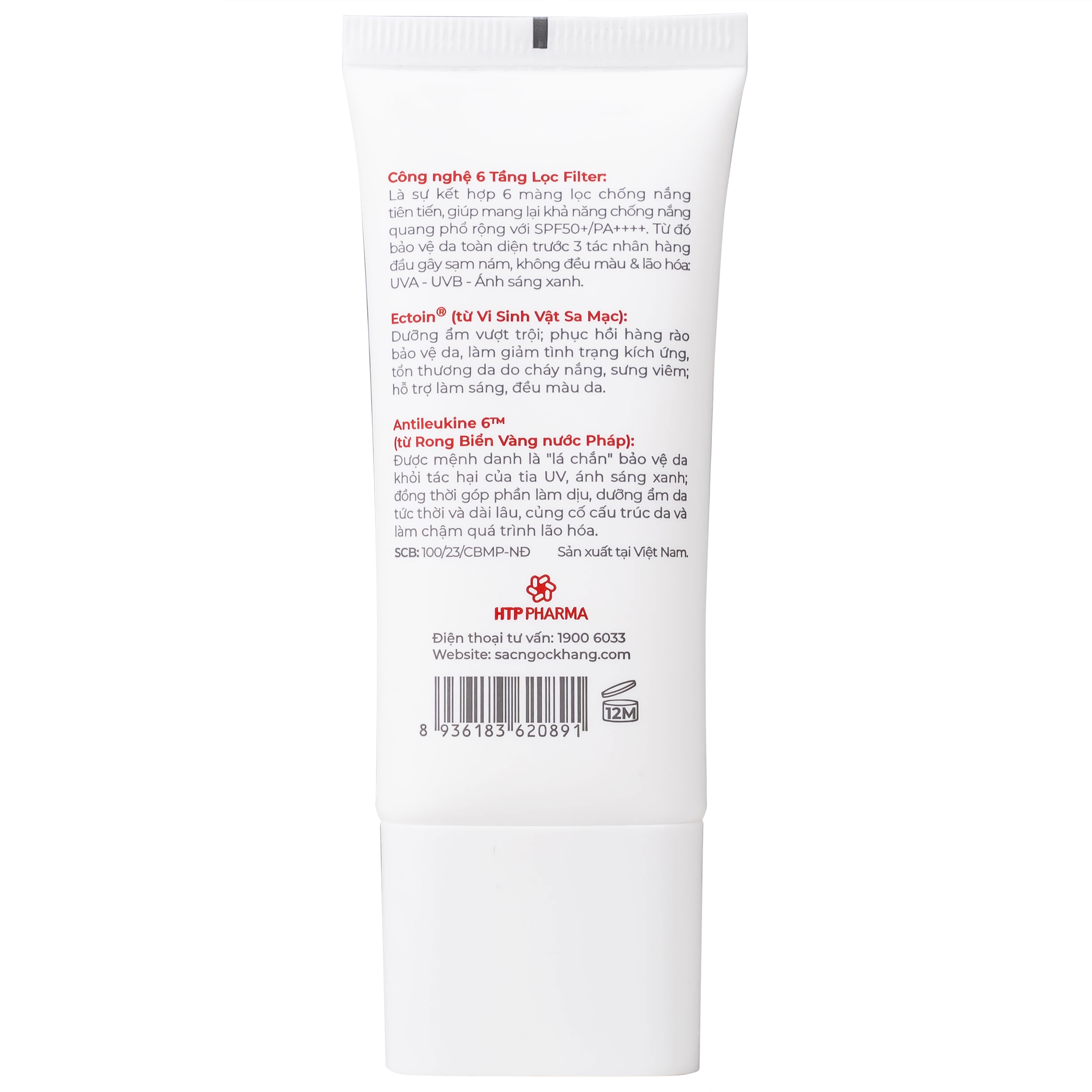Kem chống nắng nâng tông nhẹ Sắc Ngọc Khang SPF 50+ PA++++ 50g