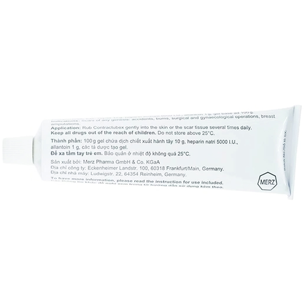 Gel Contractubex Merz điều trị sẹo lồi, sẹo phì đại (50g)