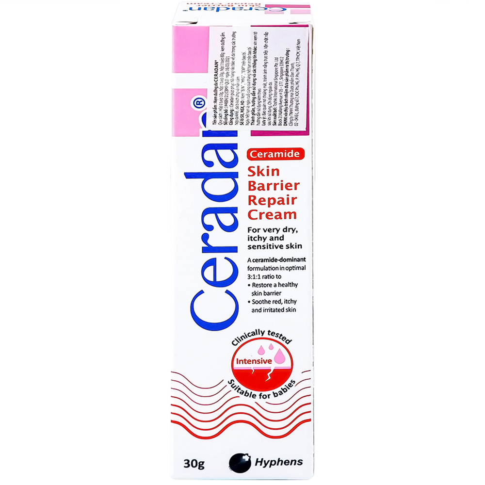 Kem dưỡng ẩm Ceradan Ceramide Skin Barrier Repair Cream dành da khô, da kích ứng 30g
