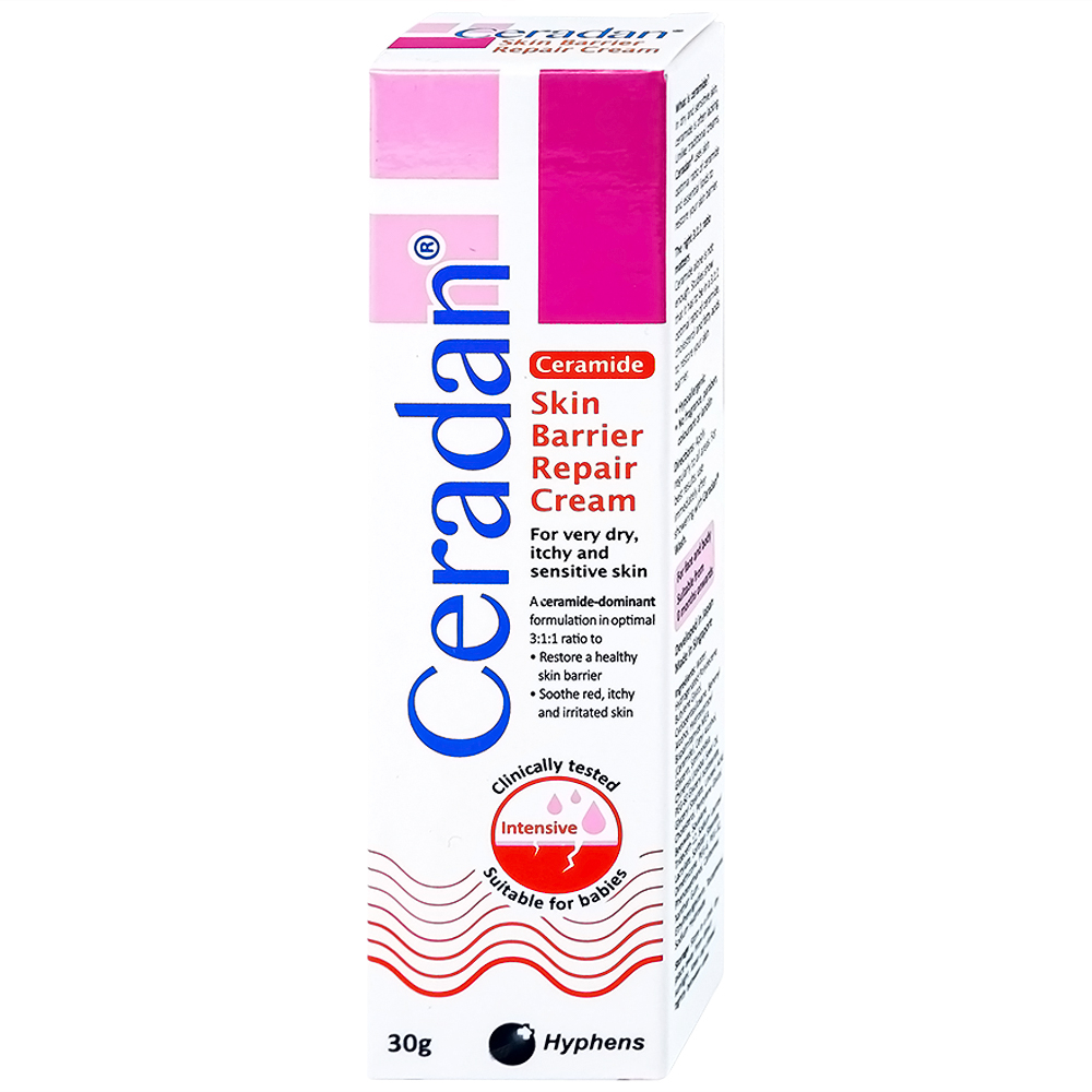Kem dưỡng ẩm Ceradan Ceramide Skin Barrier Repair Cream dành da khô, da kích ứng 30g