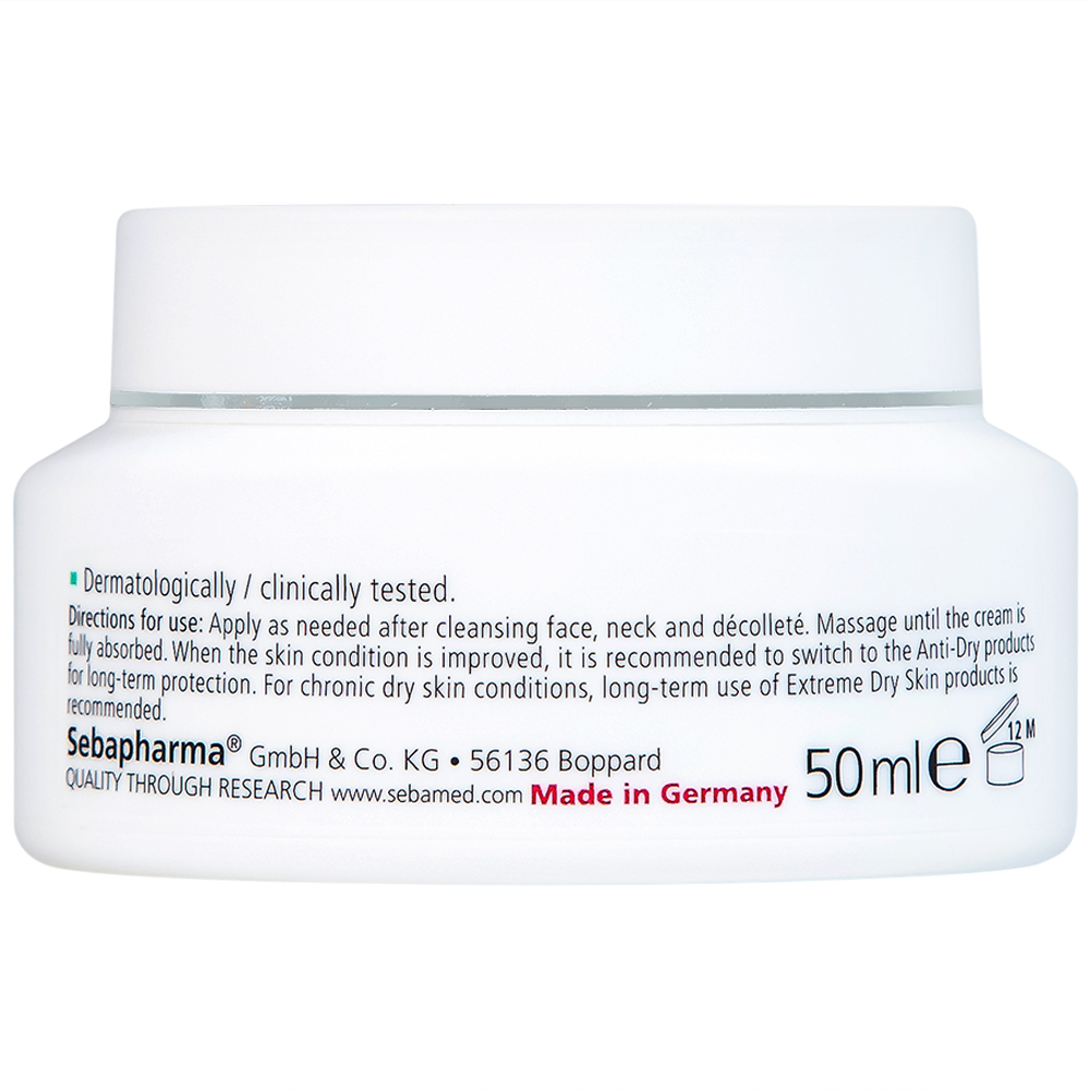 Kem bôi viêm da cơ địa Sebamed Extreme Dry Skin Relief Face Cream 5% Urea 50ml
