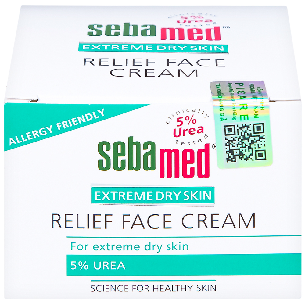 Kem bôi viêm da cơ địa Sebamed Extreme Dry Skin Relief Face Cream 5% Urea 50ml