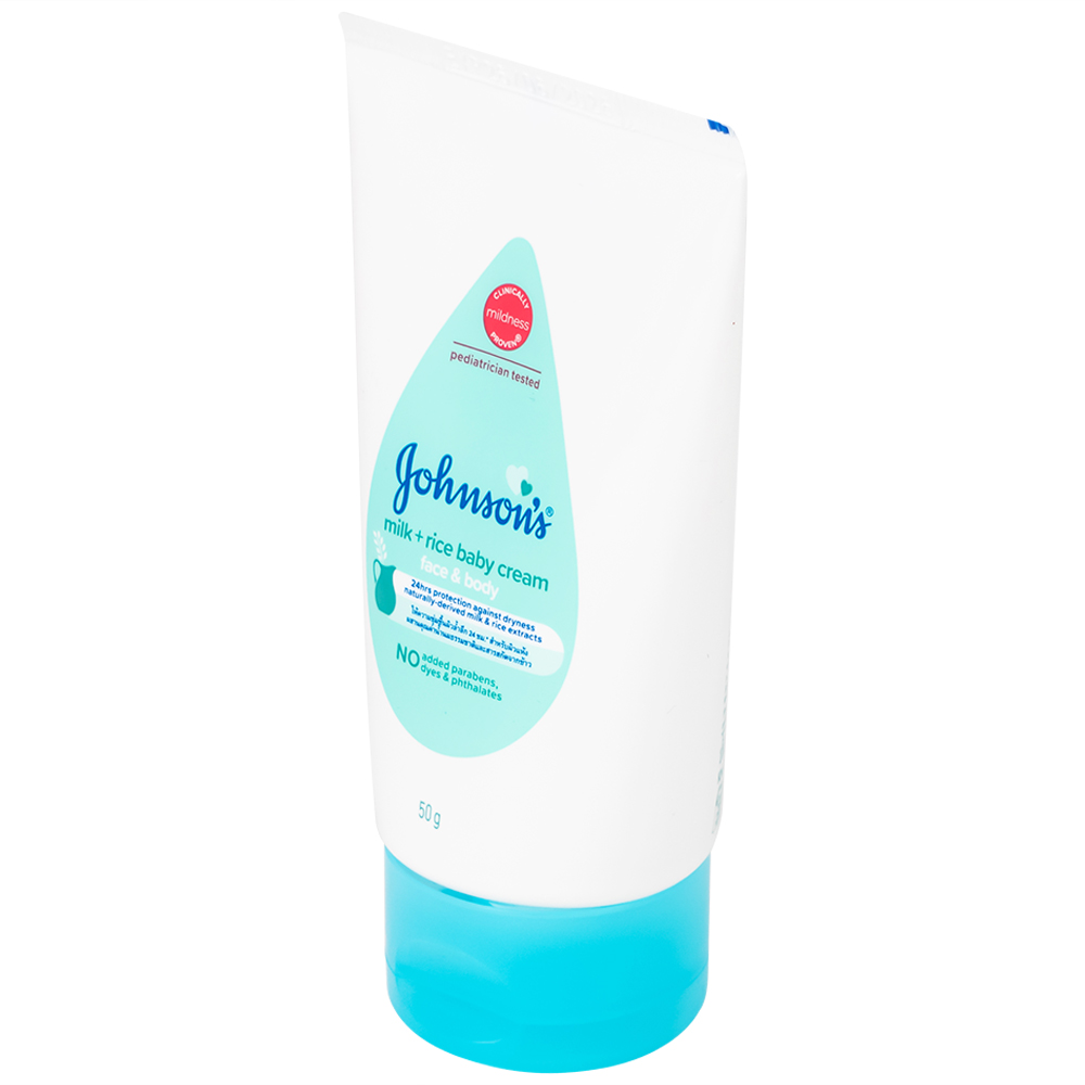 Kem dưỡng ẩm cho bé Johnson's milk and rice baby cream (50g)