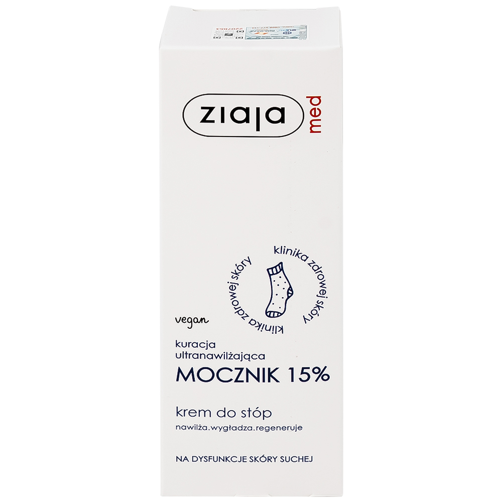 Kem dưỡng ẩm Ziaja Med 15% Urê mềm da, giảm khô (100ml)