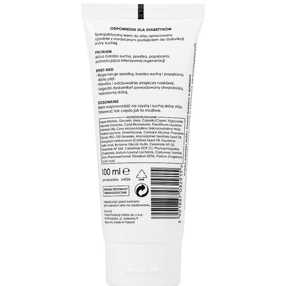Kem dưỡng ẩm Ziaja Med 15% Urê mềm da, giảm khô (100ml)