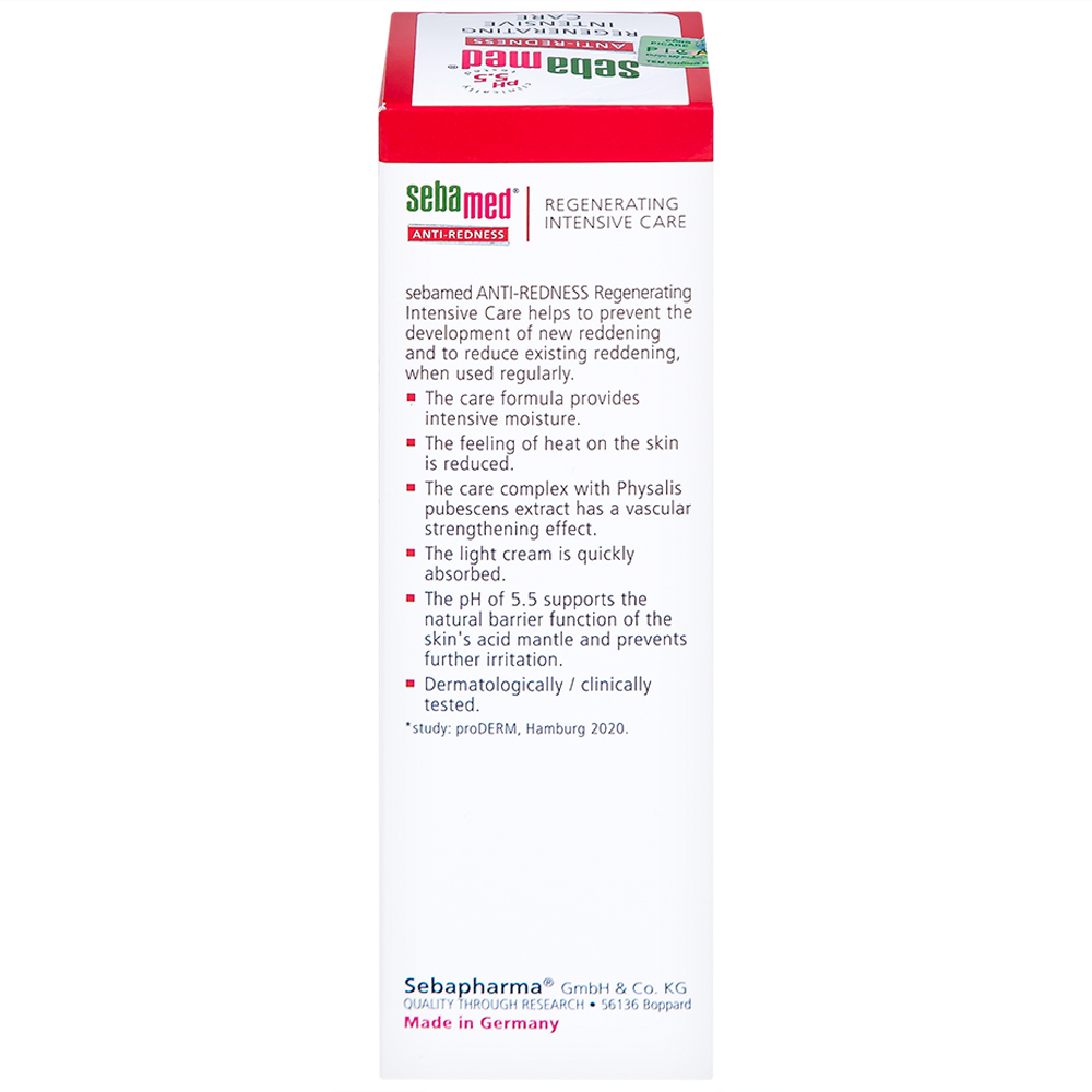 Kem dưỡng tái tạo Sebamed Anti-Redness Regenerating Intensive Care cho da nhạy cảm, da dễ bị đỏ (50ml)