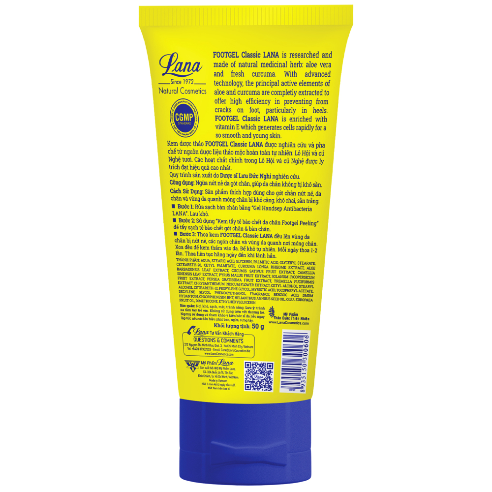 Kem bôi Footgel Lana chống nứt nẻ da chân (50g)