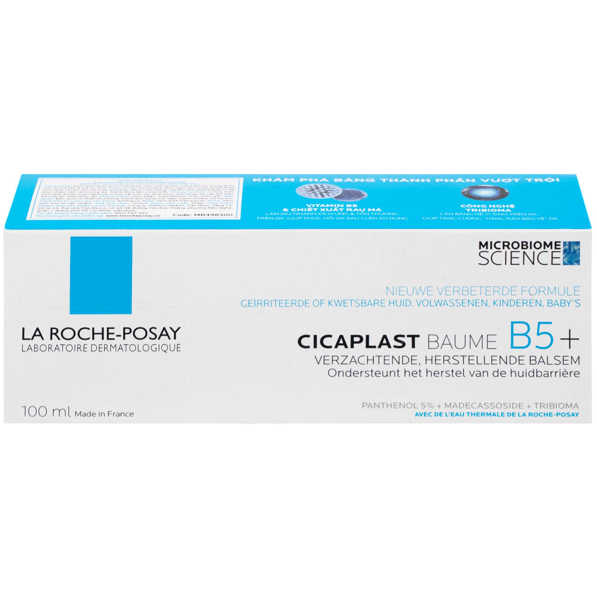 Kem bôi phục hồi và dịu da La Roche-posay Cicaplast Baume B5+ 100ml