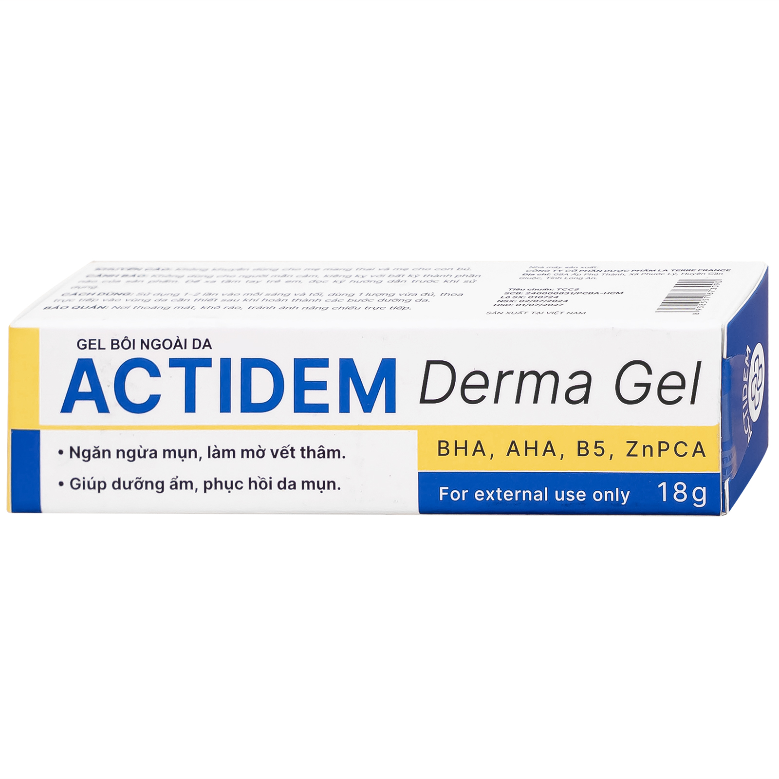 Kem bôi ngừa mụn, mờ thâm Actidem Derma 18g