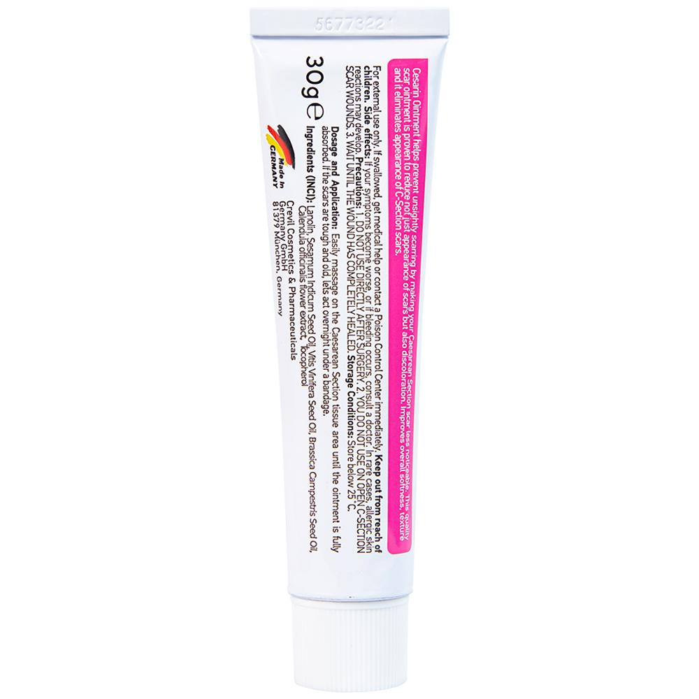 Kem bôi mờ sẹo sau phẫu thuật Cesarin Ointment Lancopharm 30g