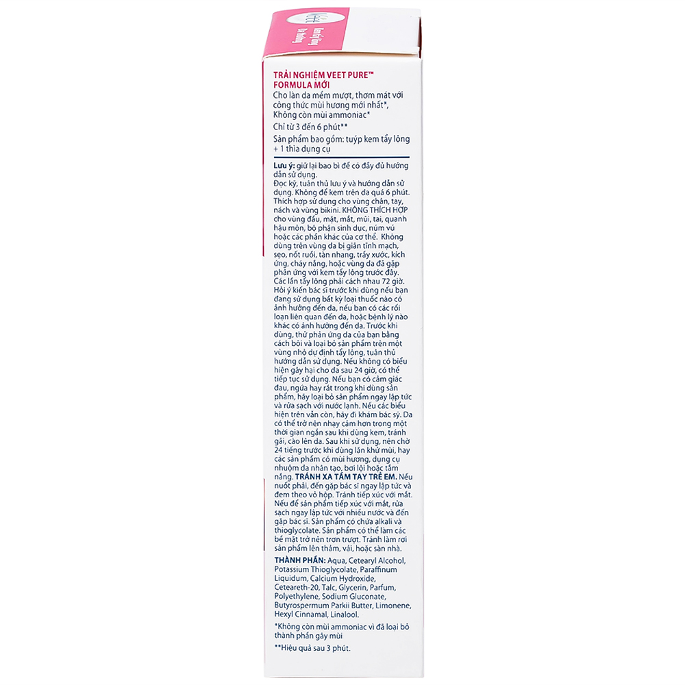 Kem tẩy lông Veet Pure 50g cho da, hiệu quả chỉ từ 3 đến 6 phút