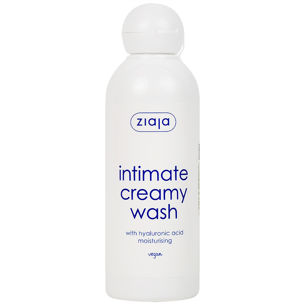 Kem bôi vệ sinh phụ nữ Intimate Ziaja bổ sung Hyaluronic Acid làm sạch, khử mùi (200ml)